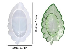 Molde silicona hoja estilizada decorativa
